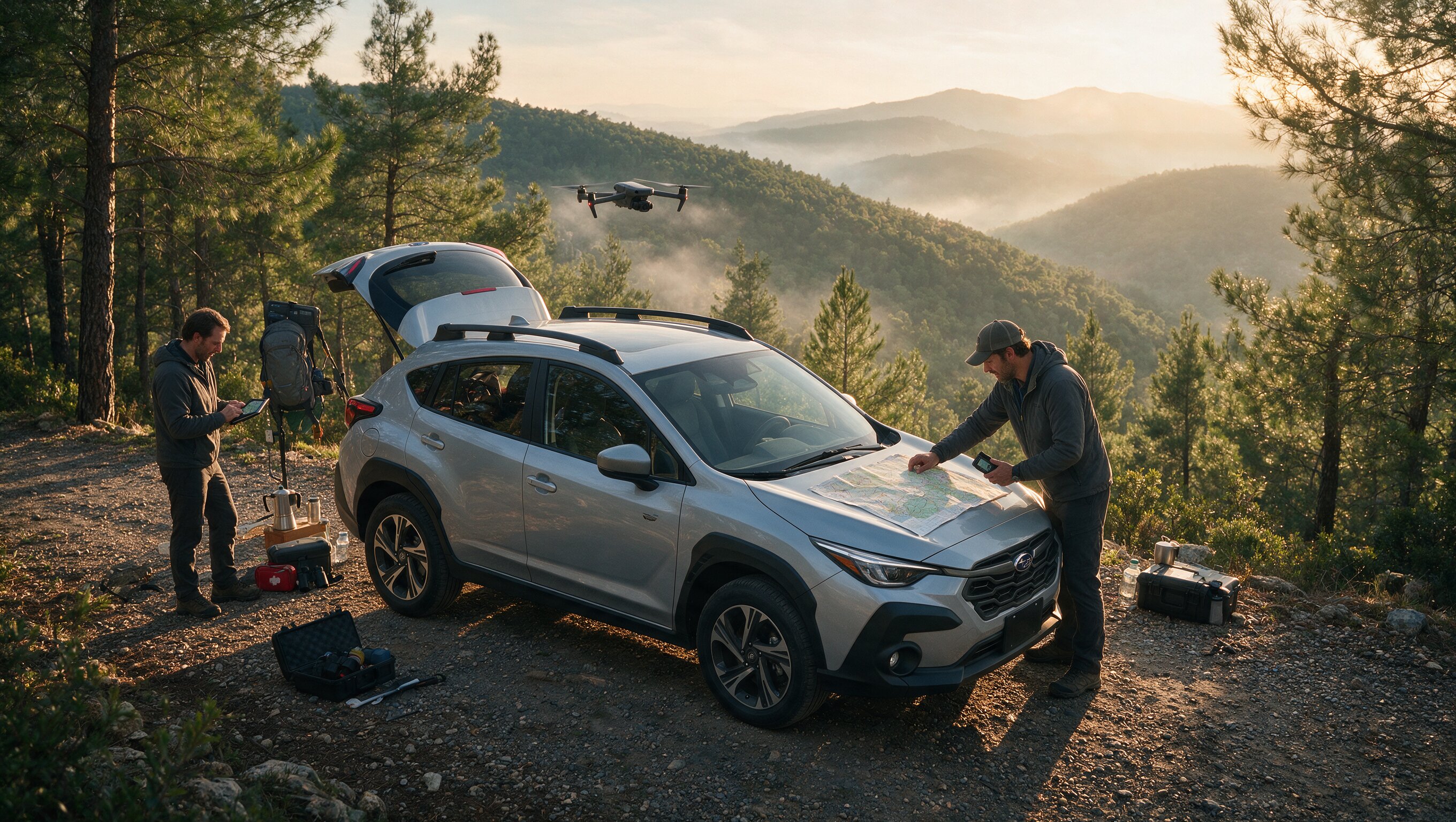 Subaru Crosstrek בשטח הררי
